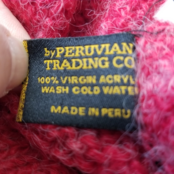 Perika Peruvian Trading Co Drawstring Color Block Skirt With Fringe. - Picture 8 of 8